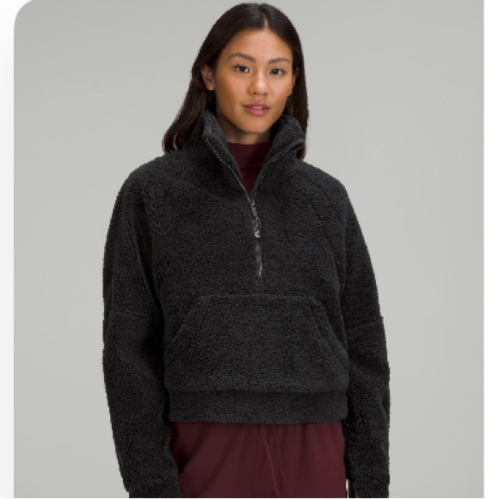 LULULEMON Scuba Oversized Fleece Funnel Neck in Black Size XS/S